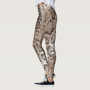 Leggings Motif Peau de Serpent