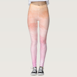Leggings Motif peint à l'aquarelle de couleurs pastel artis