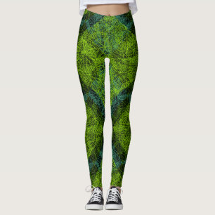 Leggings motif plante.12c BG noir