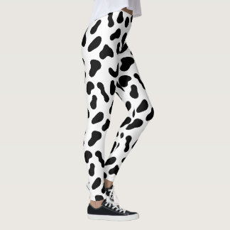Leggings Motif plat Blobs noirs