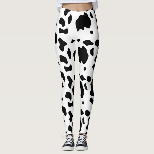 Leggings Motif Poster de animal de Vache Holstein Friesian  (Devant)