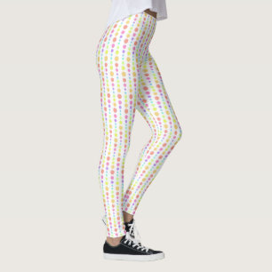 Leggings Motif Rainbow Pastel Dots