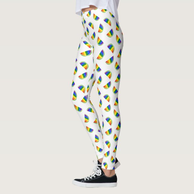 Leggings Motif Rainbow Watermelon (Gauche)