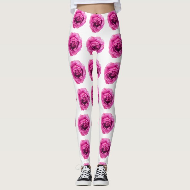 Leggings Motif rose (Devant)