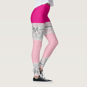 Leggings Motif rose de jarretière de mariage de jeunes