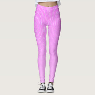 Leggings Motif rose points blancs