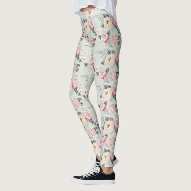 Leggings Motif rose Rose Garden (Gauche)