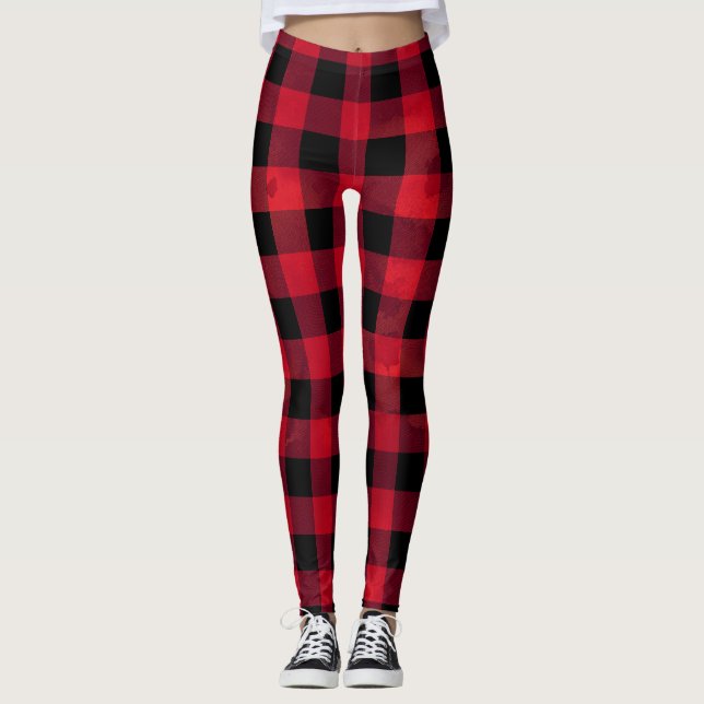 Leggings Motif rouge de contrôle de Buffalo (Devant)