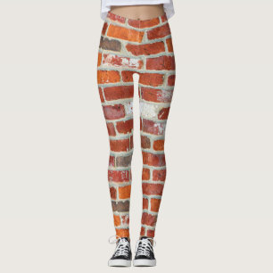 Leggings Motif rouge de mur de briques