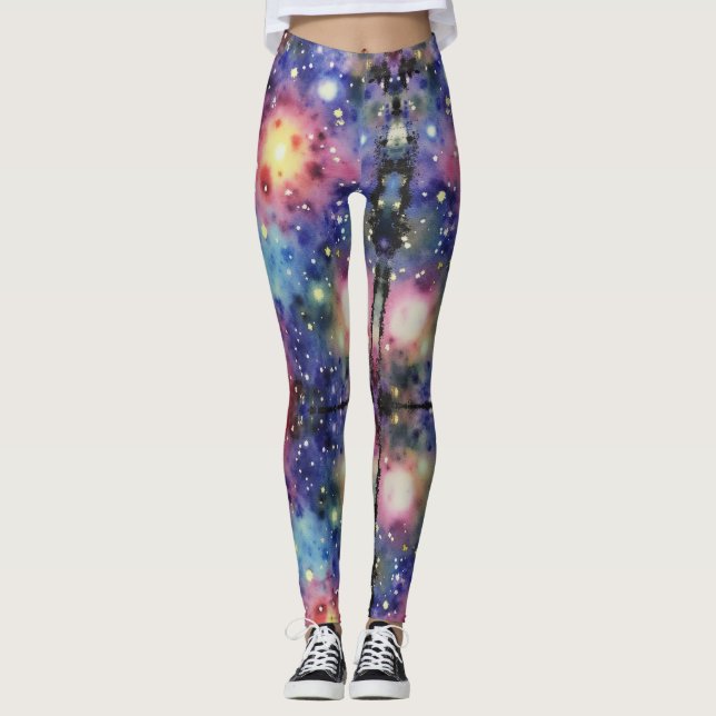 Leggings Motif sans couture d'une Galaxie (Devant)