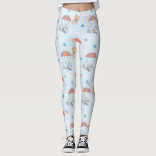 Leggings Motif sans couture Skydiver Cat