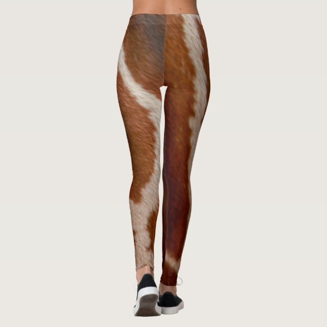 Leggings Motif sauvage de poster de animal de la fourrure | (Dos)