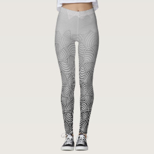 Leggings Motif Shell.04.w Gris BG