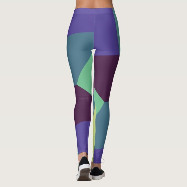Leggings Motif simple avec de belles couleurs (Dos)