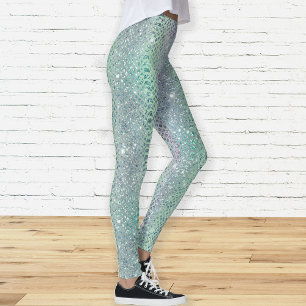 Leggings Motif Snakekin Diamant Étincelant Glam