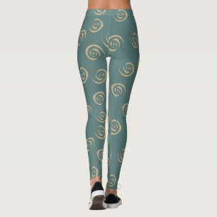 Leggings motif spirales Abstraites