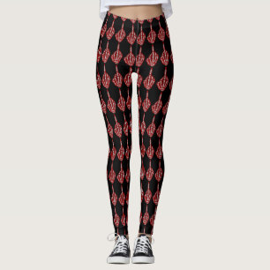 Leggings Motif squelettique de doigt moyen
