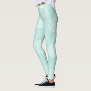Leggings Motif succulent en pastel du bonheur   de plante