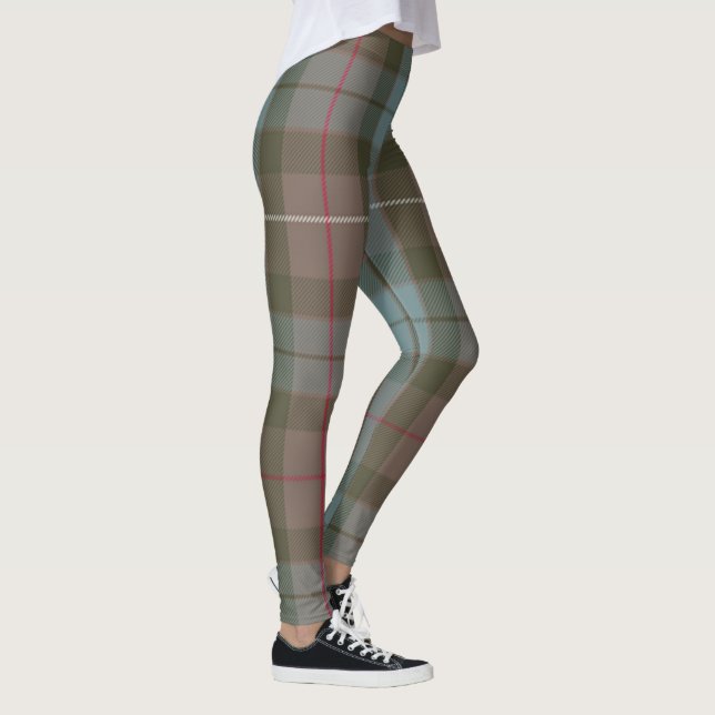 Leggings Motif surdimensionné de tartan de Fraser de clan (Droite)