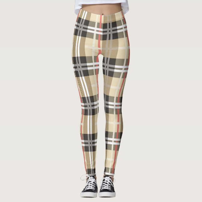 Leggings Motif Tartan classique (Devant)