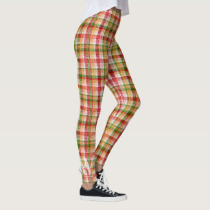Leggings Motif tartan personnalisé pour événement extérieur