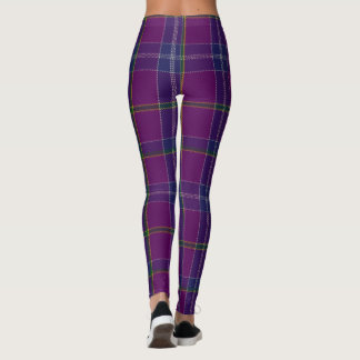 Leggings Motif tartan violet