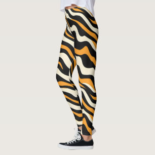 Leggings Motif Tiger Stipes
