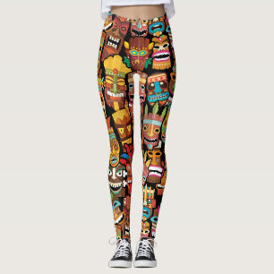 Leggings Motif Tiki