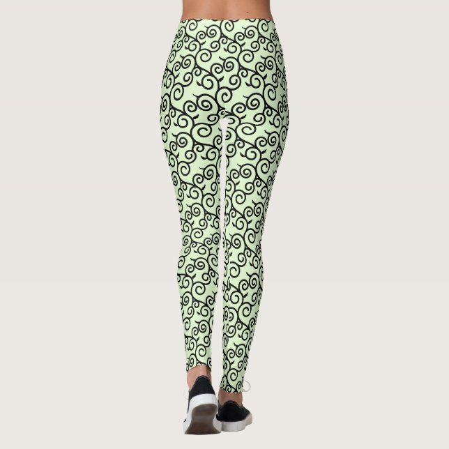 Leggings motif traditionnel arabe design japonais (Dos)