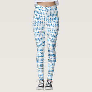 Leggings Motif triangle bleu
