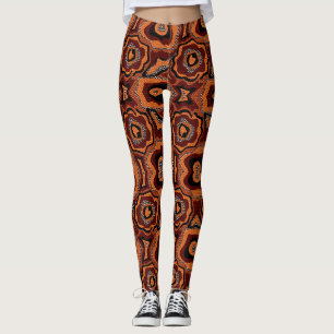 Leggings Motif tribal africain brillant.