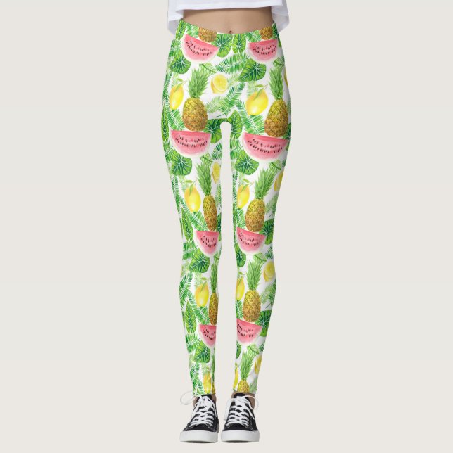 Leggings Motif tropical (Devant)
