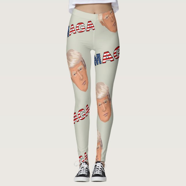 Leggings Motif Trump MAGA (Devant)