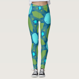 Leggings Motif turquoise Sunshine