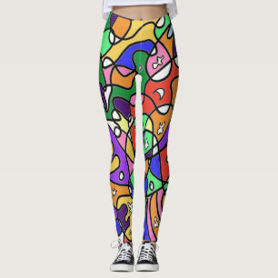 Leggings Motifs Abstraits