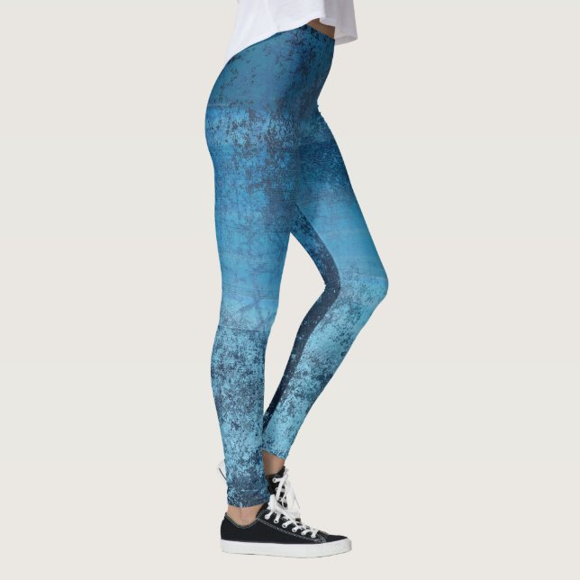 Leggings Motifs bleus désossés (Droite)