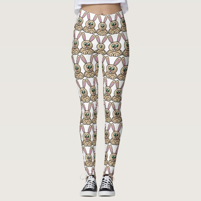 Leggings Motifs de dessin de lapin de dessin de de (Devant)