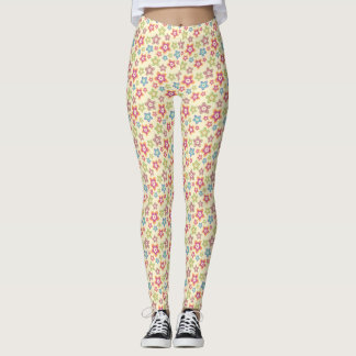 Leggings Motifs de fleurs