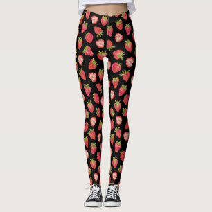 Leggings Motifs de fraises d'été