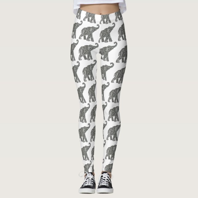 Leggings Motifs de la tribu ethnique Aztec (Devant)