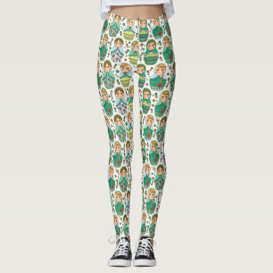 Leggings Motifs de poupée d'imbrication