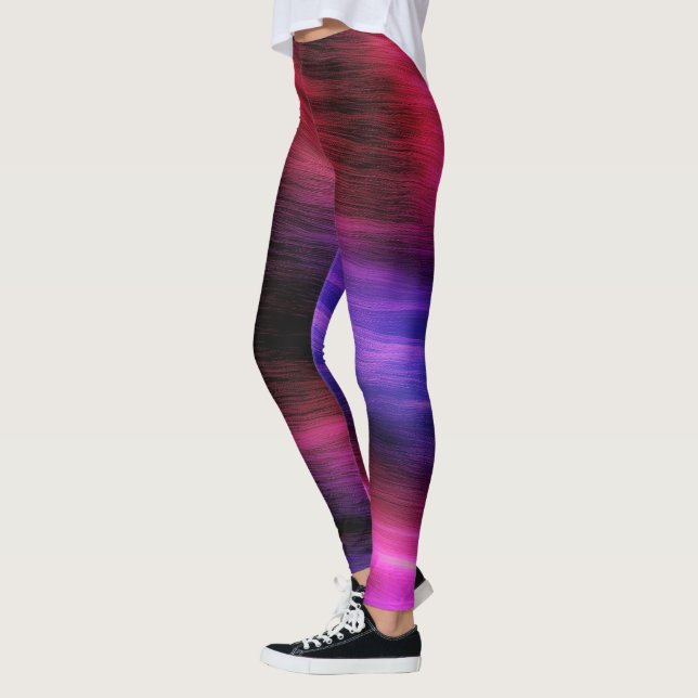 Leggings Motifs de vague colorés (Gauche)