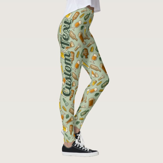 Leggings Motifs d'icônes de bière (Droite)