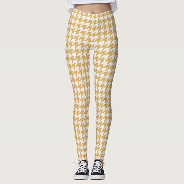 Leggings Motifs Jaunes Classiques (Devant)