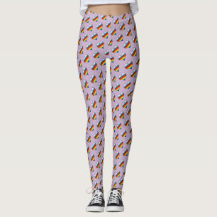Leggings Motifs Rainbow Heart