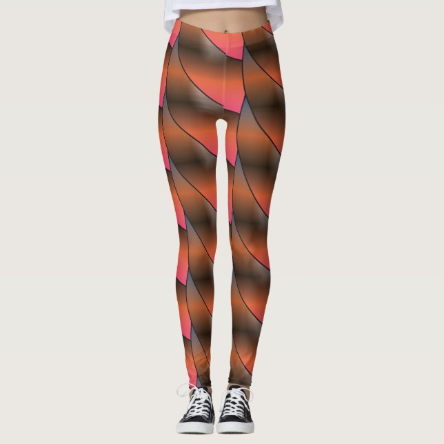 Leggings motifs tendance tout-en-impression (Devant)