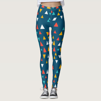 Leggings Motifs triangles géométriques colorés