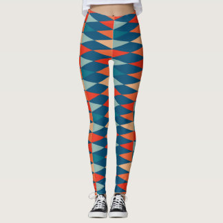 Leggings motifs vintages rétro sans soudure