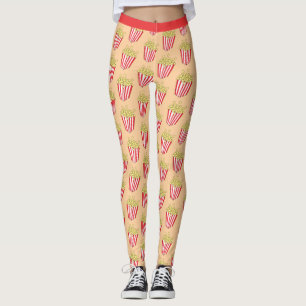 Leggings Movie Nuit Fun Popcorn Motif