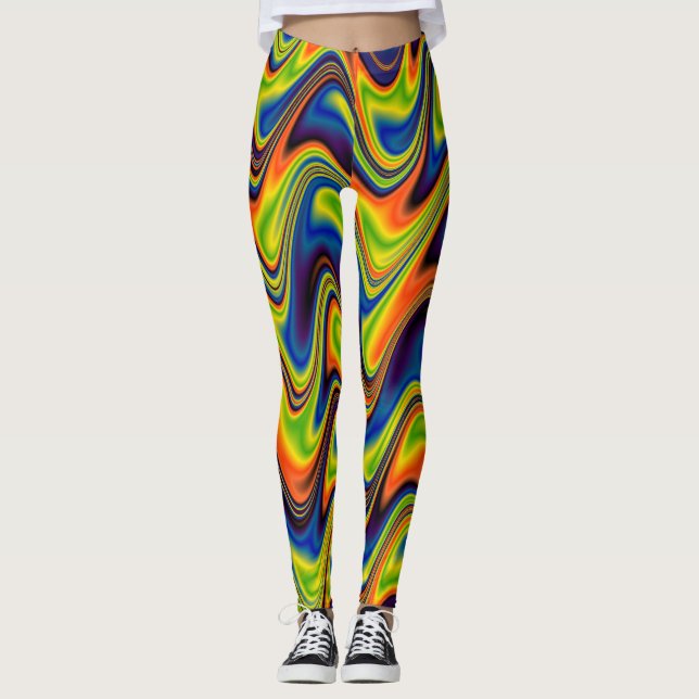 Leggings Multicolor Abstrait (Devant)